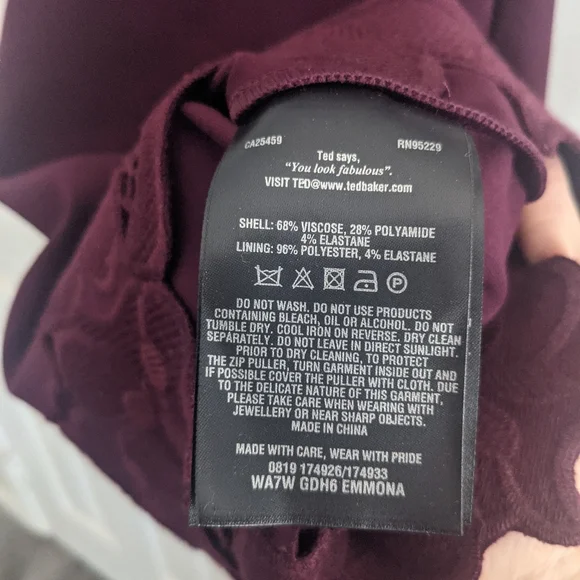 TED BAKER LONDON EMMONA Floral Embroidered Skater Dress - Picture 8 of 9